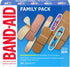 Band-Aid Brand Adhesive Bandage Family Variety Pack in Assorted Sizes Featuring Water Block Flex, Flexible Fabric, Skin-Flex, Tough Strips & Pixar...