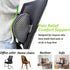 Esme L&H Lumbar Roll for Office Chair Car Seat, Breathable 3D Fabric Back Support Roll for Lower Back - D-shape Lumbar Roll Pillow with Elastic St...