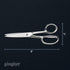 Gingher Utility Shears with Protective Sheath - 8" Stainless Steel Fabric Scissors - Blunt-Tip Knife Edge Fabric Shears - Silver...