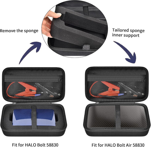 ANKHOH Case for Halo Automotive Bolt Air 58830 mWh/57720/USB 58830/ACDC Max 55500 Portable Emergency Power Kit.Car Jump Starter Charger Phone Lapt...