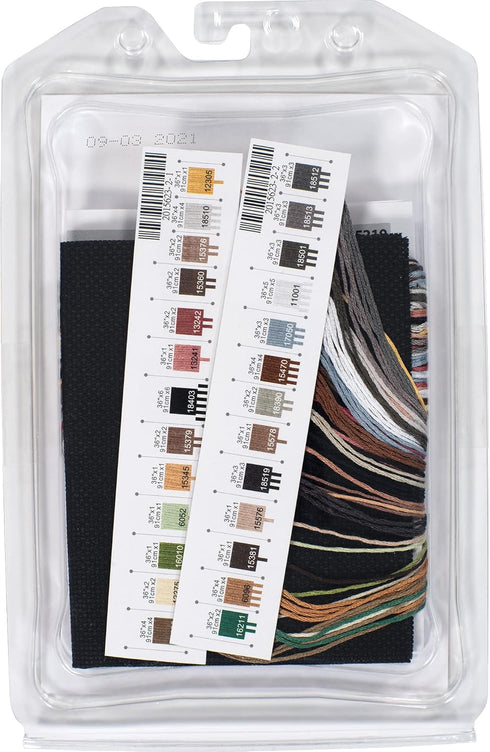 Dimensions Gold Collection in The Shadows Advanced Animal Counted Cross Stitch Kit, 5" x 7", 18 Cnt. Black Aida...