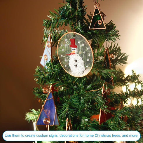 PATIKIL Acrylic Hearts Discs, 10 Pack Plastic Clear Blank Christmas Tree Ornament Keychain Transparent Pendant Hanging Decoration for Custom DIY 5...