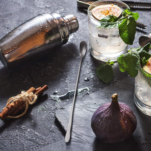 Patelai 8 Pieces Stainless Steel Coffee Stirrers Mixing Spoon Drink Cocktail Stir Sticks Stirring Tea Spoon Long Handle Bar Spoon, 7.87 Inch...