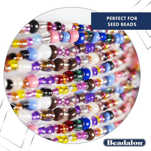 Beadalon Spin-N-Bead, Mini Size Bead Spinner Bowl Includes 1 Curved Big Eye Needle for Easy Bead Stringing and Jewelry Making, Natural...