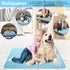 Dog Cooling Mat Washable Ice Silk Cooling Mat for Dogs Waterproof Bottom Summer Sleeping Pad Self Cooling Pad Blanket for Pets (40x28 in, Light Bl...