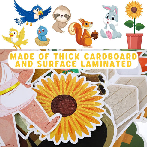 155 Pieces of Christian Tree Bulletin Board Set The Gods Plan to Decorate Children's Sunday School, Religious Bible, Scripture Classroom, Cut Deco...