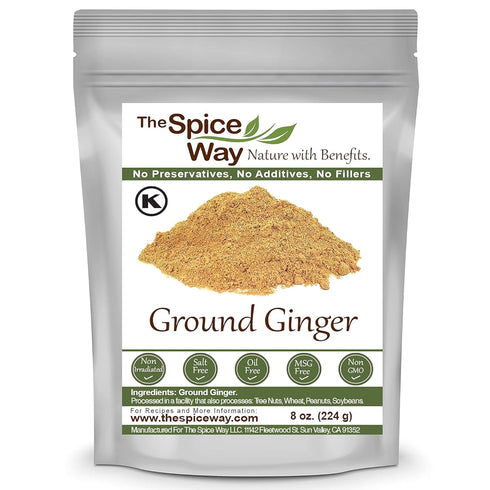 The Spice Way Ginger Powder- (8 oz) ginger root powder- a pure dry ground powdered root...