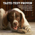 Rawhide Dog Treats | Healthy, Grass-Fed Buffalo Jerky Raw Hide Chews | Hickory Smoked Flavor | Jerky Kabob, 18 Count...