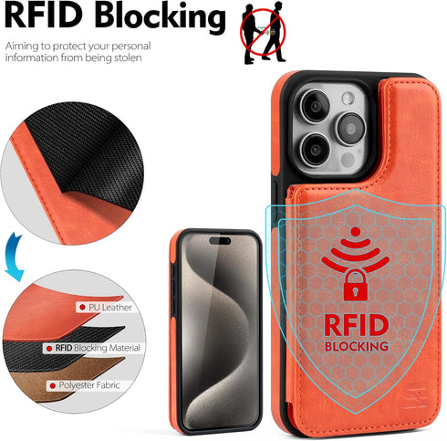 for iPhone 12/12 Pro Wallet Case with Card Holder?Compatible with Magsafe? Women Men PU Leather Flip Folio Protective Cover Credit Slots with Kick...