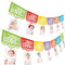 Kitticcino Mexican Fiesta 1st Birthday Photo Banner Papel Picado UNO Mexican Photo Banner Fiesta Monthly Banner Garland Baby Newborn to 12 Month C...