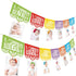 Kitticcino Mexican Fiesta 1st Birthday Photo Banner Papel Picado UNO Mexican Photo Banner Fiesta Monthly Banner Garland Baby Newborn to 12 Month C...