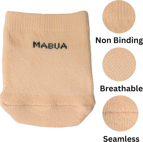 MABUA Toe Topper Half Socks Breathable No Show Liner Hidden Toe Covers Seamless Low Cut Grip Non Slip Mule Sock for Clogs for Women, 8 Pairs...