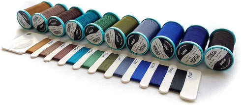 All Purpose Extra Strong Heavy Duty Bonded Sewing Thread (Fall) Great for Quilting, Leather, Denim, Outdoor and Camping Products. 10-Pack 50wt/3PL...