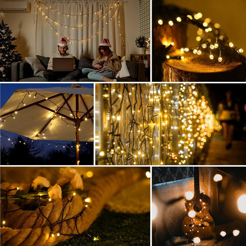 200 LED Solar String Lights for Outside, 82FT Outdoor Solar String Lights, Waterproof Solar Powered String Lights Outdoor with 8 Lighting Modes fo...