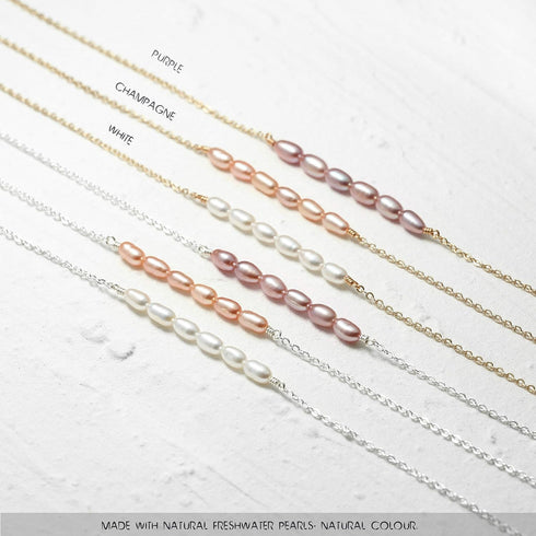 Freshwater Pearl Anklet,Sterling Silver 14K Silver Filled Boho Pearl Dainty Handmade Beaded Cute Tiny Charm Beach Ankle Bracelet Foot Chain Anklet...