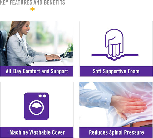 DMI Seat Cushion Donut Pillow and Chair Pillow for Tailbone Pain Relief, Hemorrhoids, Prostate, Pregnancy, Post Natal, Pressure Relief and Surgery...