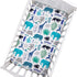 Brandream Baby Crib Seet Safari Animal Boys Fitted Sheet Cute Elephant Giraffe Monkey Newborn Toddler Crib Matterss Sheet, Blue White Black...