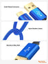 CableCreation Blue 6 inch Short USB to USB C Cable,USB A to USB C Cable 3A Fast Chargin, Braided USB C Male to USB Male Cable for Power Bank, Gala...