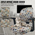 Office Chair Cover Computer Desk Chair Covers Stretchable Anti-Dust Universal Split Rotating Swivel Chair Slipcover Protector 2 Piece, Cute Cats, ...