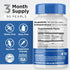 Earth's Pearl Vitamin D3 K2 5000 IU - 3-in-1 Vitamin K2 D3 Probiotics for Women and Men - 90 Day Supply K2 D3 Vitamin Supplement 5000 IU - Gut Hea...