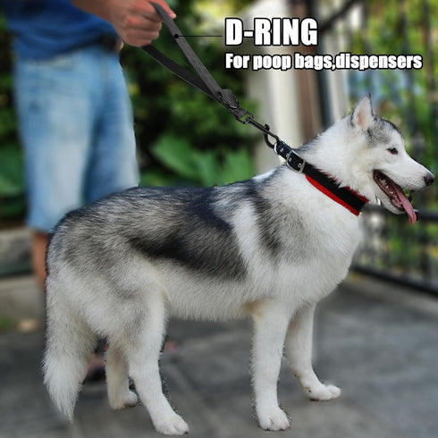 YAODHAOD Short Dog Leash,13 Inch Short Traffic Leashes for Dogs, Heavy Duty Short Training Leash with Comfortable Padded Handle and Highly Reflect...