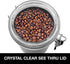 OGGI Stainless Steel Kitchen Canister 26 fl oz - Airtight Clamp Lid, Clear See-Thru Top - Ideal for Kitchen Storage, Food Storage, Pantry Storage....