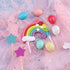 15 Pieces Rainbow Cake Decorations Rainbow Cake Toppers for Birthday Decorations Wedding Party Favors Supplies...