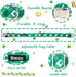 Maca Bates Clover Dog Collar Comfortable Soft St.Patrick's Day Dog Collar with Metal Buckle Adjustable for Small Medium Large Dog Lucky Clover Pet...