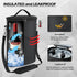 2 Bottle Wine Cooler Bag, Leakproof Insulated Padded Wine Gift Tote Carrier with Handle and Adjustable Shoulder Strap, for Travel, Wine Tasting, P...