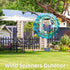 N&T NIETING Butterfly Wind Spinners Outdoor- 3D Garden Metal Wind Spinner, Large Hanging Wind Sculptures for Mom Women Mothers Gift, Outdoor Yard ...