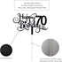 Black Glitter 70th Birthday Cake Topper, Happy 70th Birthday Cake Topper, 70th Birthday Party Decorations...
