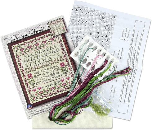 Design Works Crafts Stitcher's Sampler Counted Cross Stitch Kit, Ivory, Pest Repeller v.78...