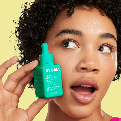 BYOMA Sensitive Retinol Oil - Face Oil with Retinol, Squalane & Vitamin A - Retinol Serum for Sensitive Skin & Retinol Beginners - Barrier Repair ...