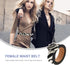 Women Leather Belt Zebra Printed Fashion Wide Waist Belt with Metal Buckle for Jeans Pants Women Girls Birthday...