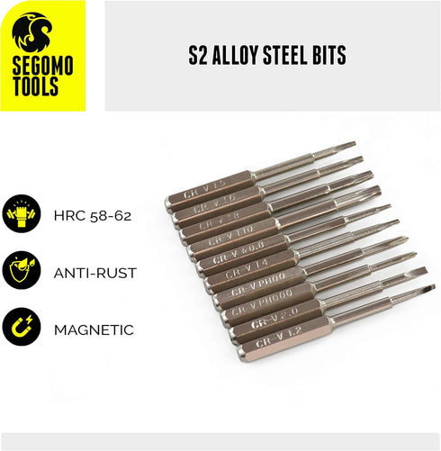 Segomo Tools 17 Piece Precision Screwdriver Set - Eyeglass Repair Kit - Watch Screwdriver Set - Jewelers Screwdriver Set - Computer Screwdriver Ki...