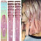 12Pcs Hair Tinsel Clip in 23.6Inch Clip in Hair Tinsel Pink Glitter Tinsel Hair Extensions Heat Resistant Tinsel Hair Kit Clip in Sparkling Fairy ...