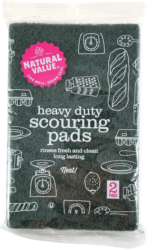 Natural Value Scouring Pads 2ct 4pk...