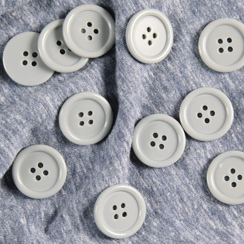60pcs Gray Buttons Sewing Plastic Resin 1inch Buttons for crafts Flatback Large Grey Buttons 4 Holes DIY Craft Sewing Buttons (Gray 25mm/1inch)...