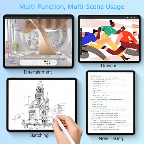 Stylus Pen for iPad 2018-2023, 2X Fast Charge iPad Pencil 2nd Generation Compatible with Apple iPad Pro 11/12.9 inch, iPad Mini 5/6, iPad Air(5/4/...