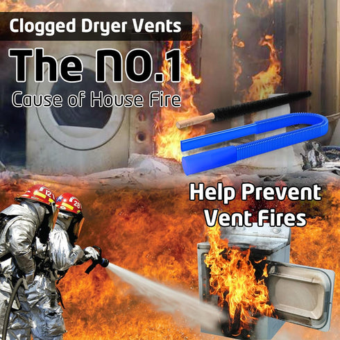 2 Pieces Dryer Vent Cleaner Kit Compatible with All Vacuum Cleaner, Dryer Lint Brush and Vacuum Hose Attachment with Stretch Universal Connector, ...