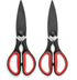 Ultra Sharp Kitchen Scissors for Food - Heavy Duty, Serrated Stainless Steel Shears (Set of 2)...