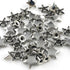 100 Sets 12MM Silver Star Rivets for Leather Star Rivet Studs Garment Rivets Leather Rivets Studs and Spikes for Leather Craft Clothing Bags Belts...