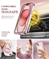 BERFY Magnetic for iPhone 15 Case Compatible with Magsafe, Full Body Rugged Case Built-in 9H Tempered Glass Screen Protector & Full Camera Protect...
