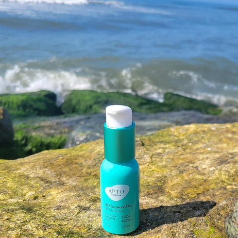 Skincare AHA Seaweed Gel with Lactic Acid, Resurfacing & Deeply Exfoliating Formula, 2 fl. oz....