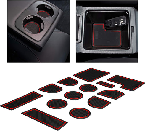 CupHolderHero Fits Subaru WRX 2015-2021 Accessories, Custom Non-Slip Anti-Dust Cup Holder Inserts, Center Console Liners, Door Pocket Mats, 13pc S...
