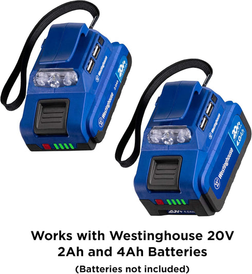Westinghouse Outdoor Power Equipment 20V USB Power Adapter with LED Light...