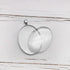 Julie Wang 10 Sets Silver Assorted Oval Setting Bezel Tray Pendant Blanks With Glass Cabochon 40x30mm...