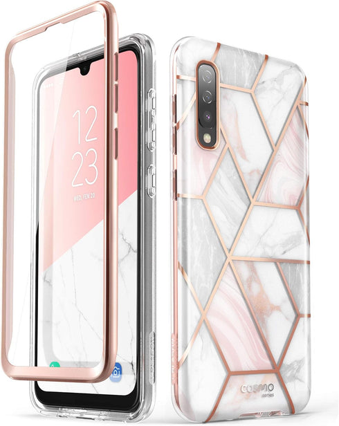 i-Blason Cosmo Series Slim Full-Body Stylish Protective Case for Samsung Galaxy A50/A50S, Marble Pink...