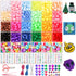 AIXPROBEAD Bracelet Making Kit - 24 Colors Pony Beads Set, Friendship Bracelet Craft Kit with Beads for Bracelet and Jewelry Design for Girls and ...
