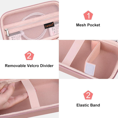 Canboc 4K Digital Camera Case for Femivo/brewene/zheozeig/VETEK 4K Vlogging Camera, Vlogging Camera Bag with Removable Shoulder Strap, Mesh Pocket...